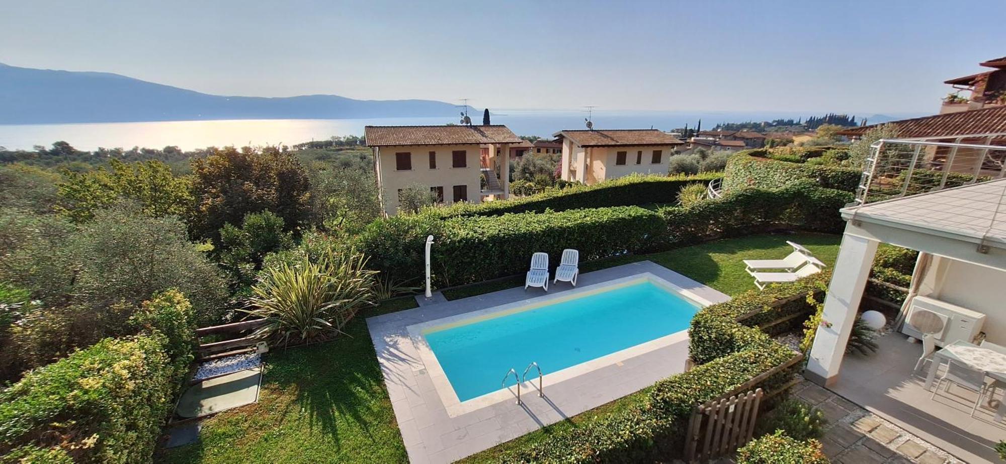 Residence Olivi - Panorama Lake View, Pool, Terrace, Garden, Wifi 托斯科拉诺-马德尔诺 外观 照片