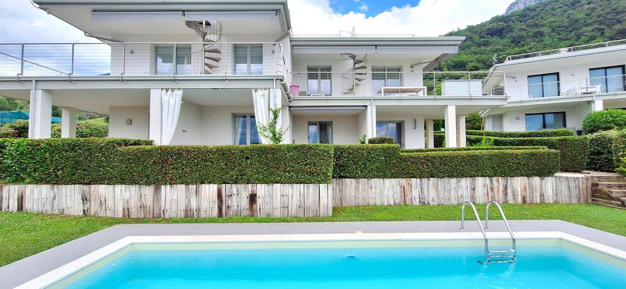 Residence Olivi - Panorama Lake View, Pool, Terrace, Garden, Wifi 托斯科拉诺-马德尔诺 外观 照片
